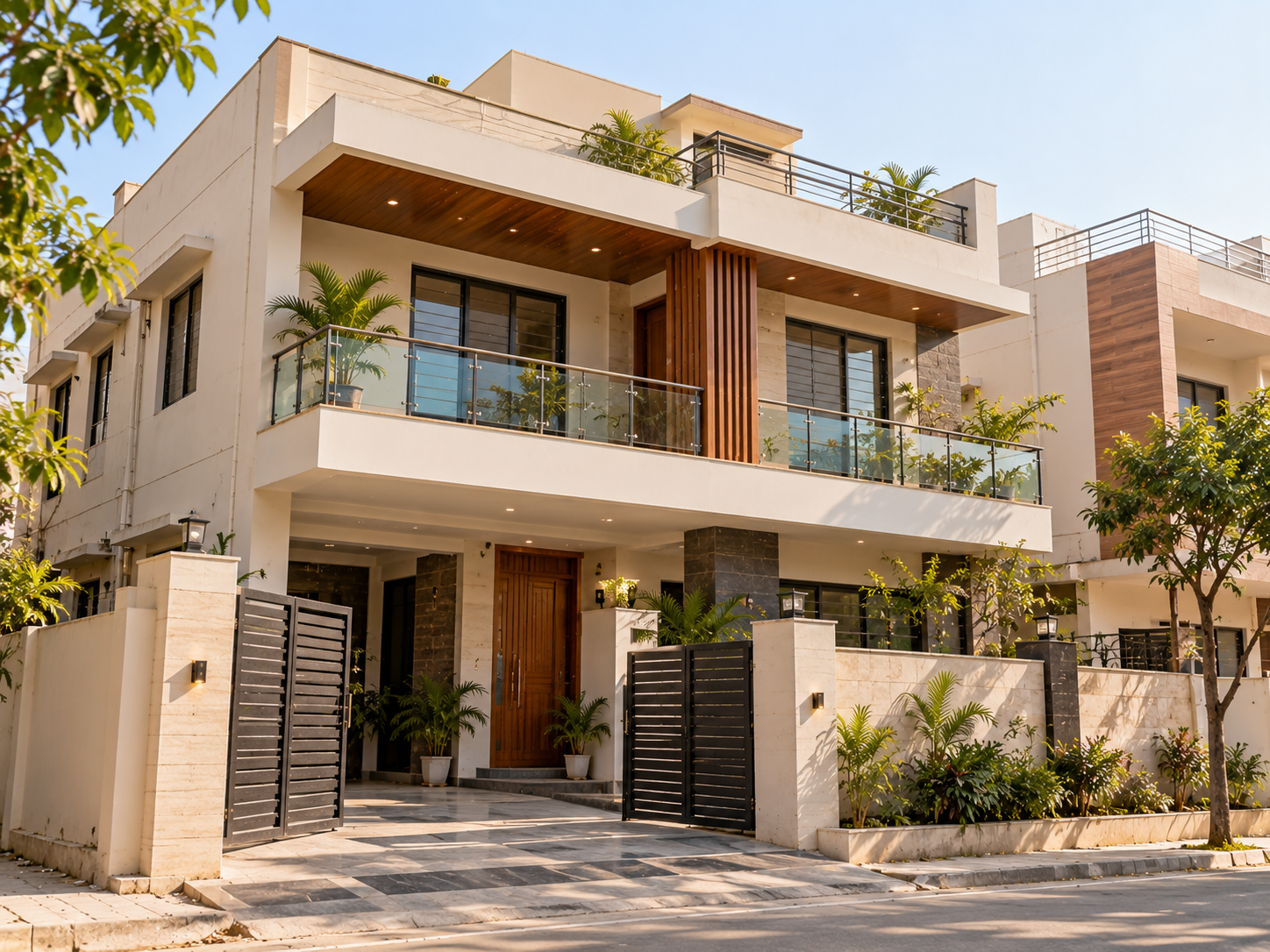 Modern home exterior and architectural design
